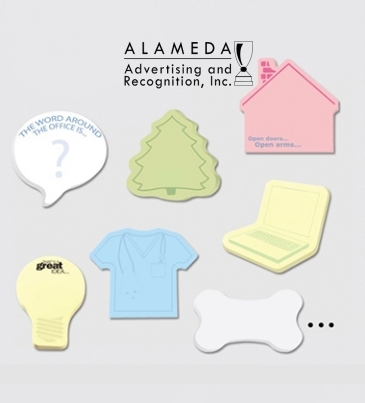 Custom Printed Notes Shapes Large  2 Color