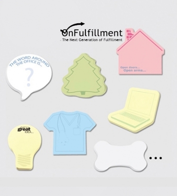 Custom Printed Notes Shapes Large  2 Color