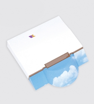 Post-it® Custom Printed Angle Note Pads — Circle