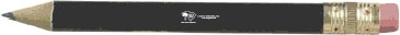 Round Golf Pencil w/Eraser