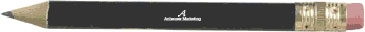 Round Golf Pencil w/Eraser
