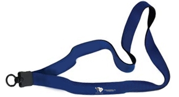 3/4" Neoprene Lanyard with Plastic Clamshell & O-Ring