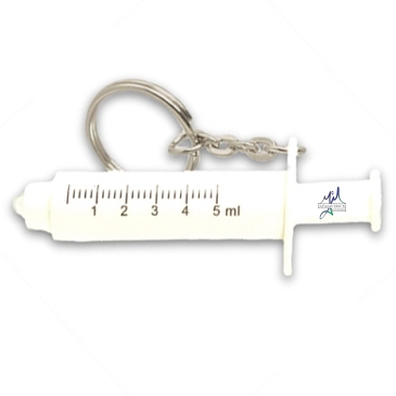 Mini Syringe Flashlight Keychain