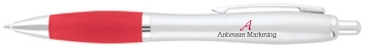Curvaceous Silver Matte Gel Pen