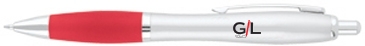 Curvaceous Silver Matte Gel Pen