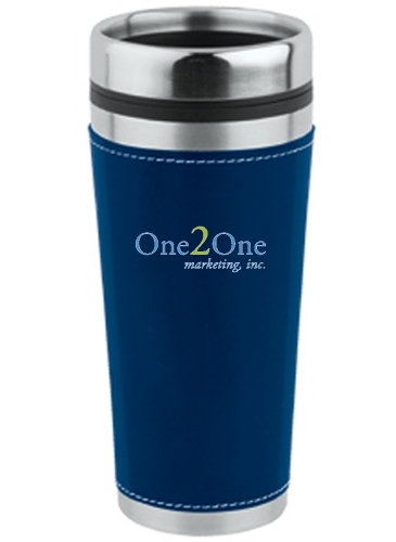 Leatherette Tumbler - 16 Oz.
