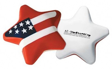 Red White And Blue Patriotic Star Stress Shape