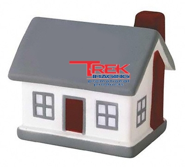 White, Gray And Red Home Stress Shape