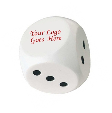 White And Black Dice Stress Shape