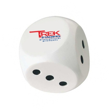 White And Black Dice Stress Shape