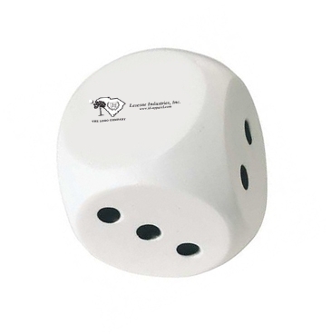 White And Black Dice Stress Shape