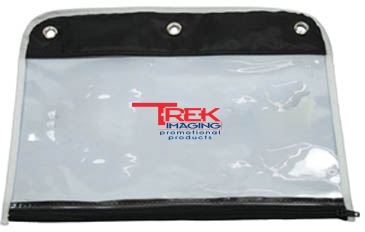 Zippered Portfolio Pouch W/Three Holes