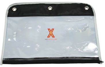 Zippered Portfolio Pouch W/Three Holes