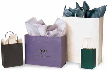 Recycled Tinted Kraft Shopping Bag-Colors 5X3X8