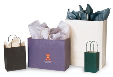 Recycled Tinted Kraft Shopping Bag-Colors 8X4.5X10.5