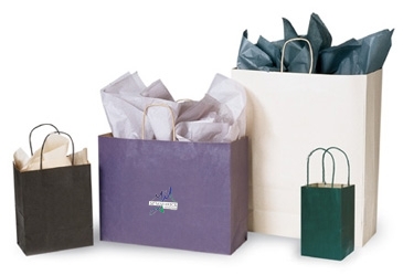Recycled Tinted Kraft Shopping Bag-Colors 16X6X12.5