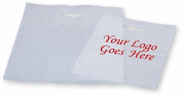 Frosty Clear Die Cut Merchandise Bag 6X9