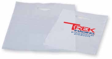 Frosty Clear Die Cut Merchandise Bag 6X9