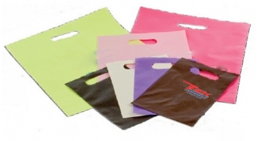 Frosty Clear Die Cut Merchandise Bag 9X12