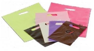 Frosty Clear Die Cut Merchandise Bag 9X12