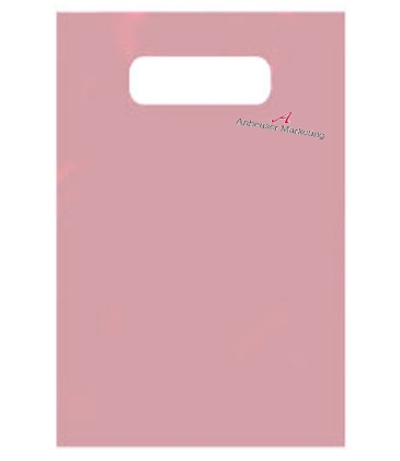 Frosty Clear Die Cut Merchandise Bag 12X15