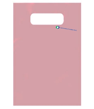 Frosty Clear Die Cut Merchandise Bag 12X15