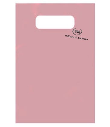 Frosty Clear Die Cut Merchandise Bag 12X15