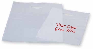 Frosty Clear Die Cut Merchandise Bag 16X19