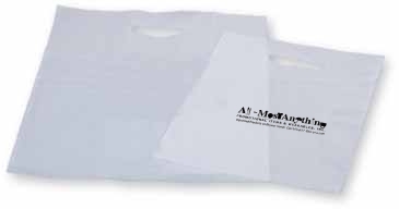 Frosty Clear Die Cut Merchandise Bag 16X19