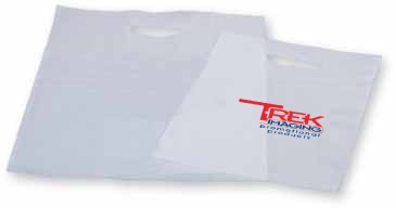 Frosty Clear Die Cut Merchandise Bag 16X19