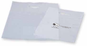 Frosty Clear Die Cut Merchandise Bag 16X19