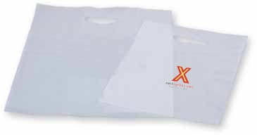 Frosty Clear Die Cut Merchandise Bag 16X19