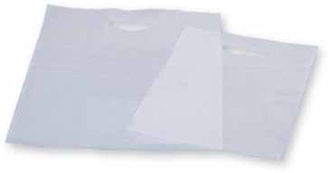 Frosty Clear Die Cut Merchandise Bag 16X19