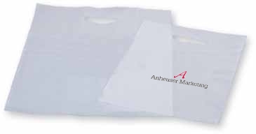 Frosty Clear Die Cut Merchandise Bag 16X19
