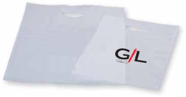 Frosty Clear Die Cut Merchandise Bag 16X19