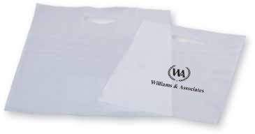 Frosty Clear Die Cut Merchandise Bag 16X19