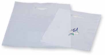 Frosty Clear Die Cut Merchandise Bag 16X19