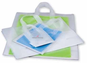 Frosty Clear Shopping Bag 7.5X3.5X10.5