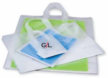 Frosty Clear Shopping Bag 7.5X3.5X10.5