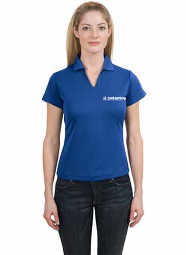 Sport-Tek® Ladies Dri-Mesh® V-Neck Polo
