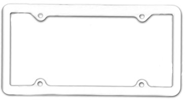 Thin Panel License Plate Frames