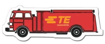 Full Color Digital Stock Shaped Magnets - Fire Truck