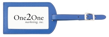 Colorplay Leather Luggage Tag – 4½" x 2¾"