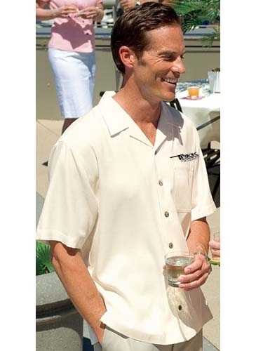 Men's Port Authority Silk Blend Camp Shirt