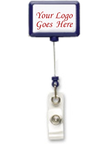 JUMBO Rectangle Badge Reel w/ Belt Clip