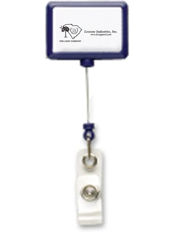 JUMBO Rectangle Badge Reel w/ Belt Clip