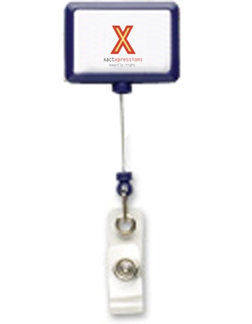 JUMBO Rectangle Badge Reel w/ Belt Clip
