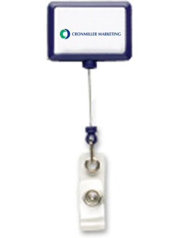 JUMBO Rectangle Badge Reel w/ Belt Clip