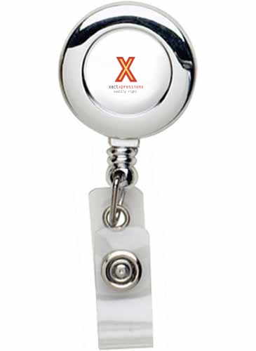 Chrome Round Badge Reel