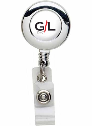 Chrome Round Badge Reel